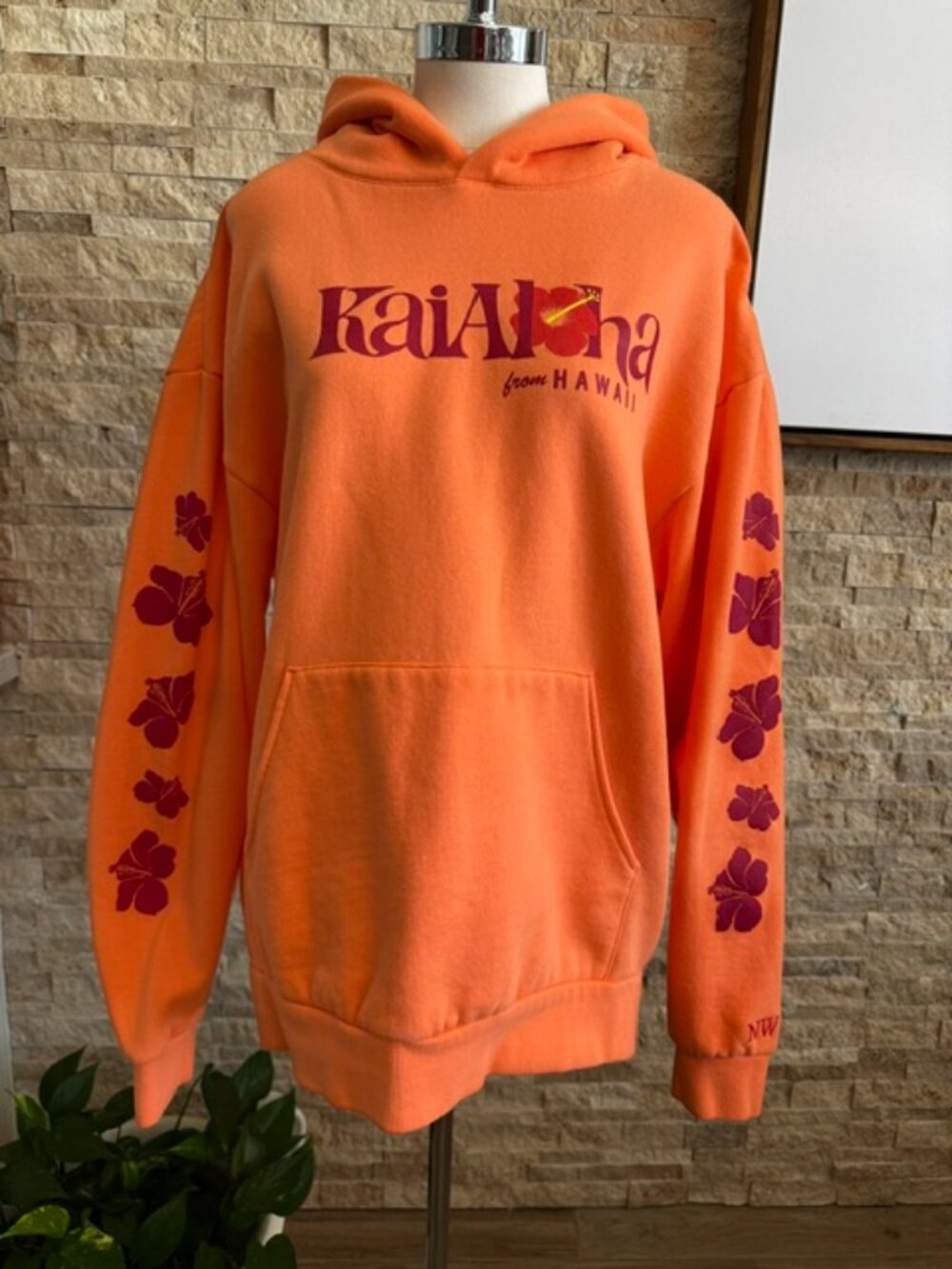 NWOT Kai Aloha Aloha Hibi Hoodie Large